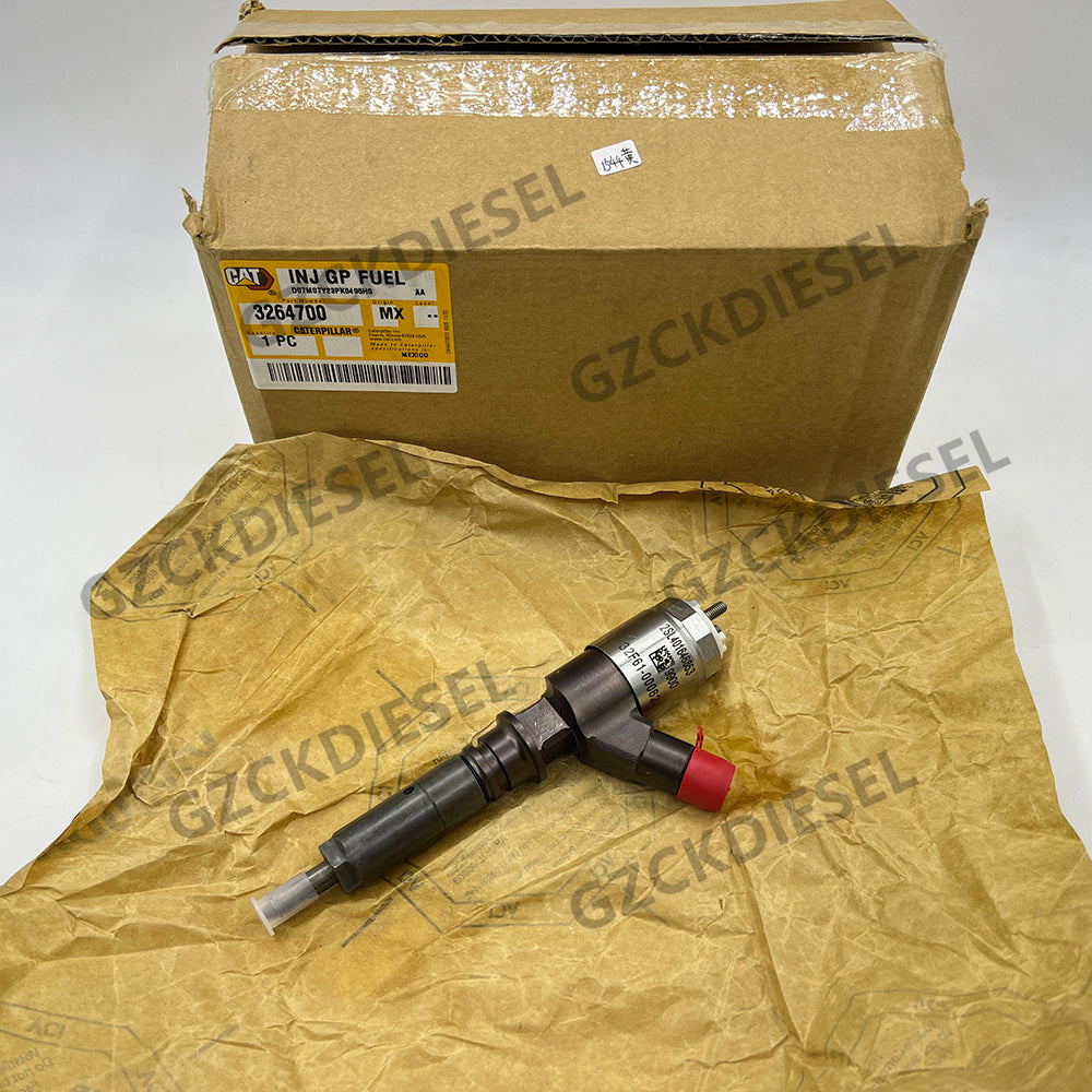 GZCKDIESEL Original 326-4700 3264700 10R-7675 Fuel Injector For Caterpillar Excavator E320D E321D E323D C6 C6.4 Engine